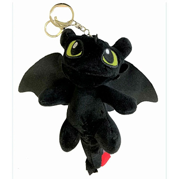 Брелок мягкий Люкс Беззубик TT2884 чёрный 1